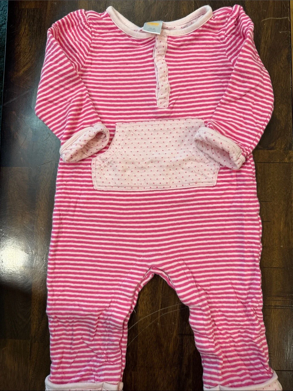Gymboree Pink and White Striped One-Piece